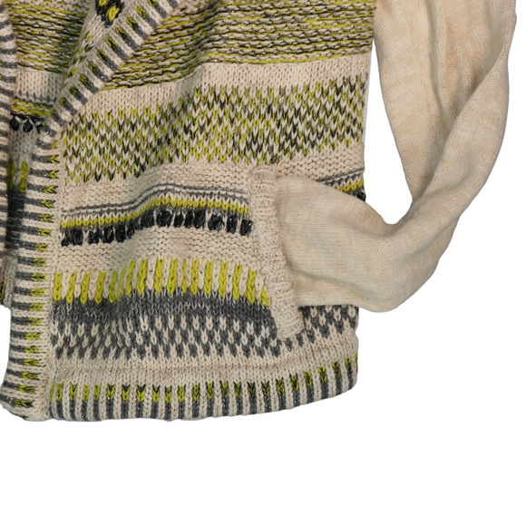 Moth Anthropologie Open Cardigan Sweater Womens Medium Gray Soft Academia Boho - Picture 4 of 9